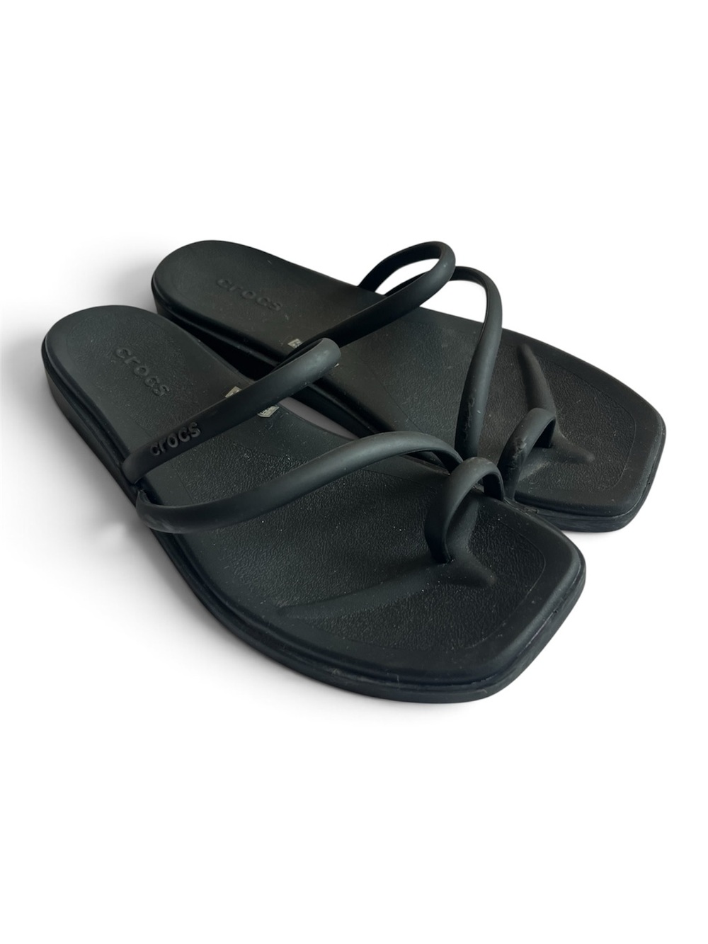 Crocs Miami Toe Loop Sandal Strappy Slide Slip On Casual US 9